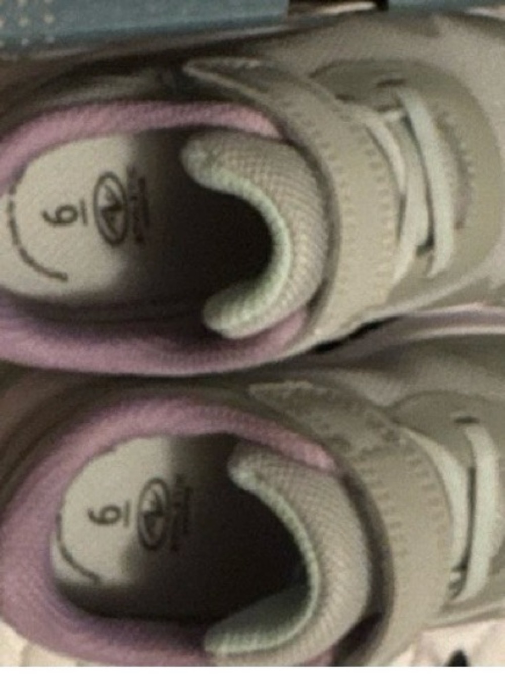 Athletic Works Gray and Light Pink Kids Sneakers with Velcro